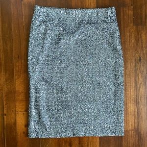 CREMIEUX Sequin Pencil Skirt